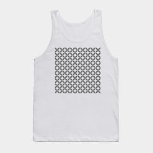 Retro Circles and Diamonds grey 6 Tank Top